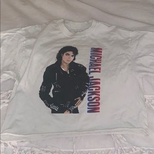 Michael Jackson cropped t shirt